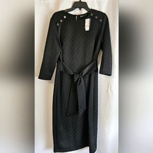 NWT Womens black knee length dress